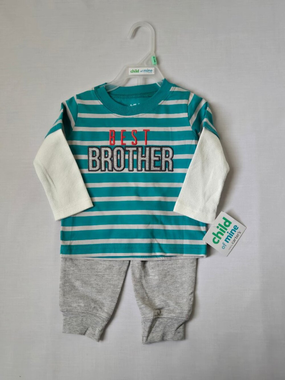 Child of Mine Carter’s Baby Boy Best Brother Outfit Set 6-9M NWT